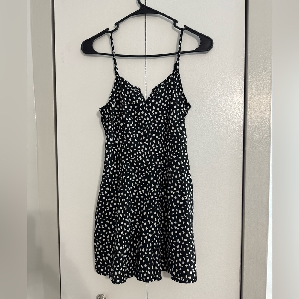 Elegant Black and White Romper